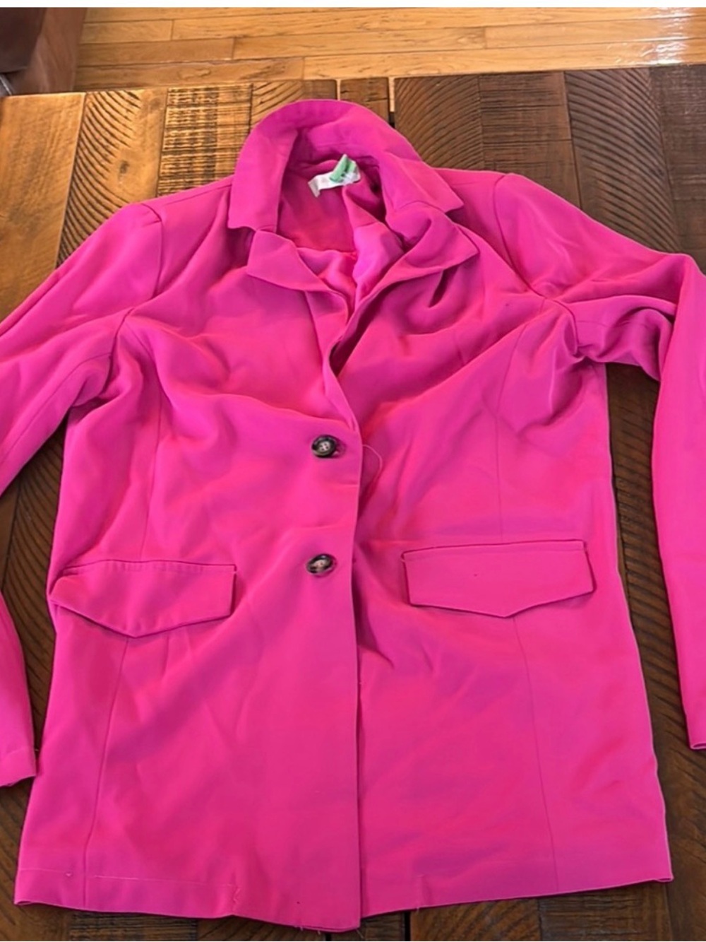 Altar'd State Hot Pink Blazer Jacket Statement Career Workwear - Picture 6 of 7